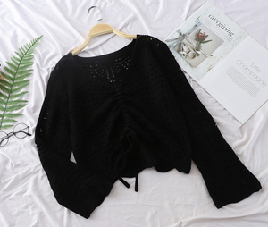 Knitted Pull-Up crop Top