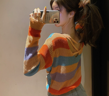 Twisted Rainbow Knitted Top