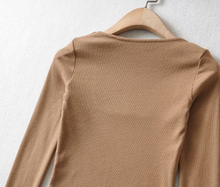 Square-Necked Basic Crop Tee