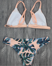 Leafy Print Bottom Bikini Set