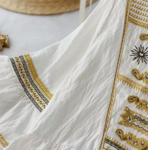 Ethnic Embroidery Tunic Dress