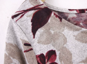 Floral-Print Knitted Midi Dress